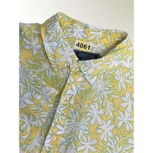 VINEYARD VINES Men's Dockside Floral Printed Short Sleeve 100% Linen Shirt Sz XL